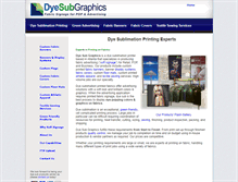 Tablet Screenshot of dyesubgraphics.com